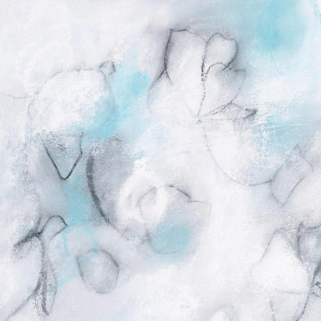 "Float No. 9" is a vertical organic abstraction work on paper with a softly layered surface and subtle tonal movement. The...