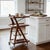 Four-Tier Walnut Bar Cart With Removable Trays, Modern Wood Serving Trolley With Wheels and Locking Casters For Sale - Image 9 of 11
