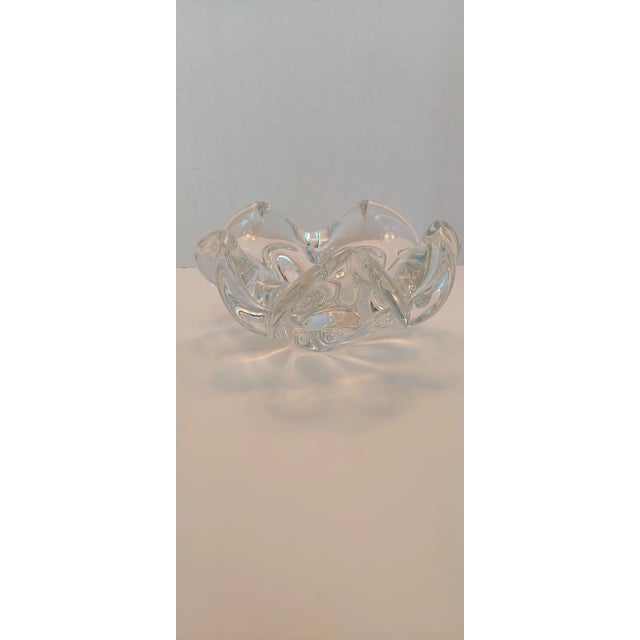 Though unmarked, this appears to be a clear version of the Alfredol Barbini Flower Shaped bowl which has been hand blown...