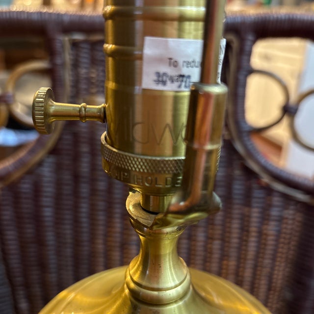 Mid Century Murano Navy Blue Glass Lamp by Wildwood For Sale In Reno/Lake Tahoe - Image 6 of 7