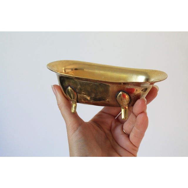 Brass Vintage Decorative Brass Bathtub For Sale - Image 8 of 10