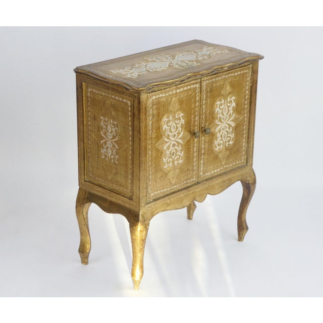 1950s Large Vintage Florentine Wooden Chest, 1950s For Sale - Image 5 of 12