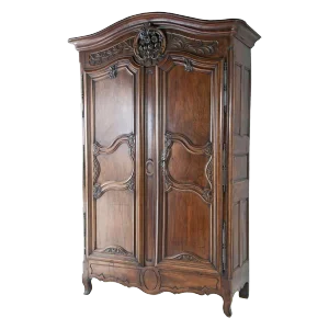 Mid 18th Century C.1740 Walnut Chateau Armoire