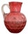 Victorian Cranberry Glass Jug, 1880s For Sale
