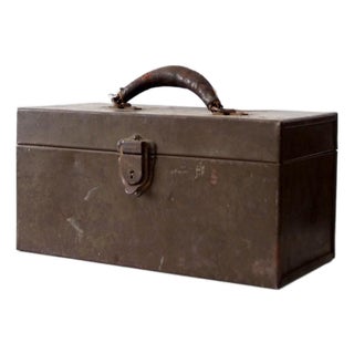 Vintage 1920s Kennedy Kits Metal Tool Box For Sale
