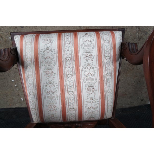 Late 20th Century Late 20th Century English Chippendale Style Carved Mahogany Ball & Claw Dining Chairs- Set of 10 For Sale - Image 5 of 12