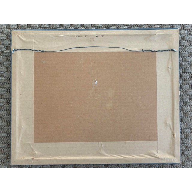 Red Late 20th Century Mary Kinnear Still Life Watercolor Painting With Strawberries and Purple Onions, Framed For Sale - Image 8 of 9