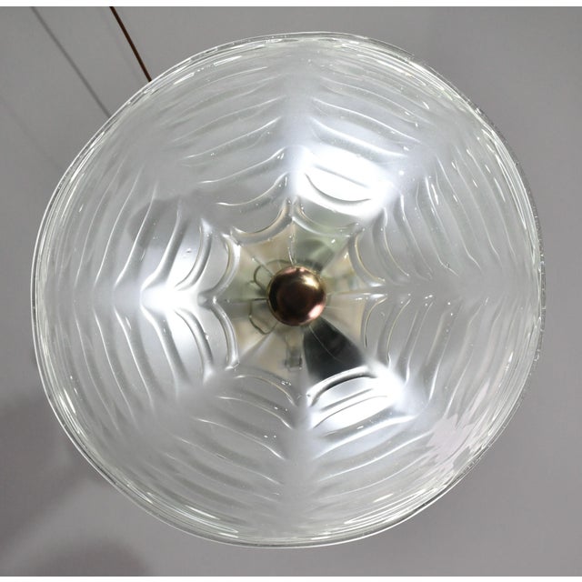 Luxury Barovier & Toso Chandelier, Murano Pulegoso Glass, 1950s For Sale - Image 12 of 13
