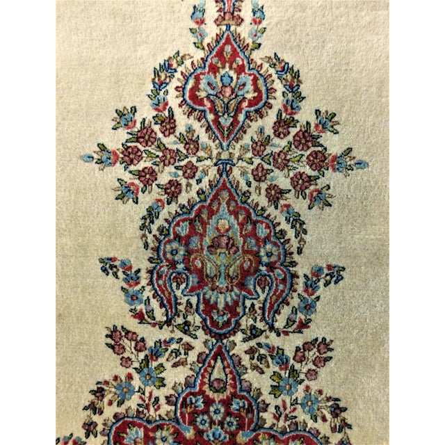 Vintage Handmade Persian Kirman Rug. 9'x 12' For Sale - Image 10 of 12