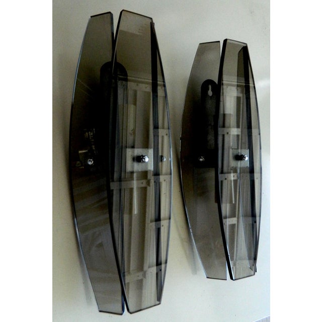 Vintage Fontana Arte Style Sconces - Pair For Sale In Miami - Image 6 of 12