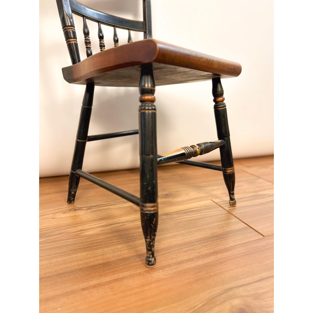 Mid 20th Century Mid-20th Century Hitchcock Stenciled Chair For Sale - Image 5 of 5