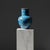 Turquoise Handmade Ceramic Vase (30cm) – Turquoise “Firuze” Blue with Stylized Fan Flowers – Ottoman Palmette Design For Sale - Image 8 of 8