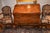 French Louis XV Burlwood 18th century secretaire. This desk is remarkable for its bombe' form. Not only the sides and...