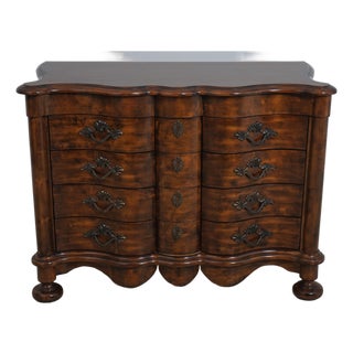 Touchstone Country French Louis XV Walnut Finish Chest For Sale