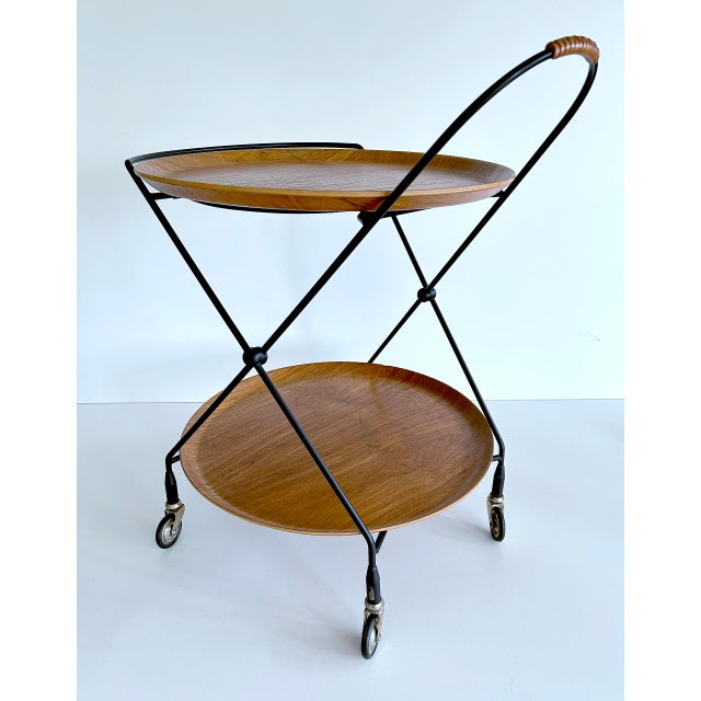 Vintage Scandinavian Cart, 1960s For Sale - Image 9 of 14