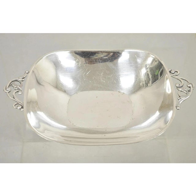 Vintage Denmark Gidom Fraberg Designed Silver Plated Trinket Candy Dish For Sale - Image 11 of 11