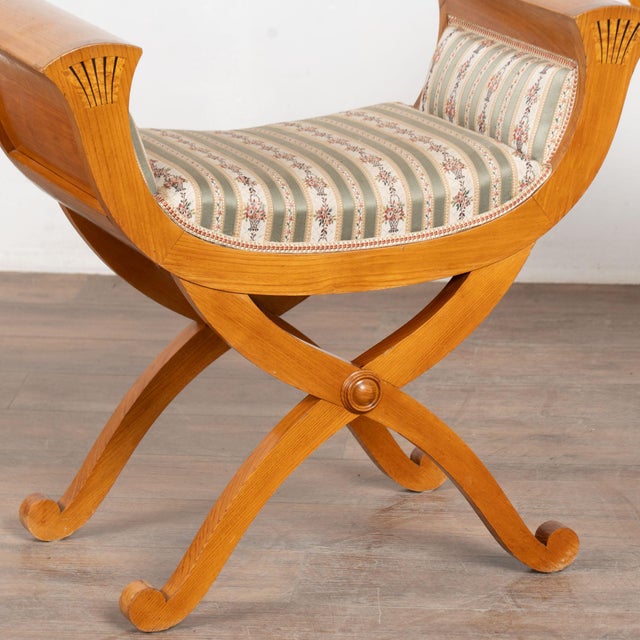 Neoclassical 20th Century Neoclassical Style Pair of Danish Stools For Sale - Image 3 of 15