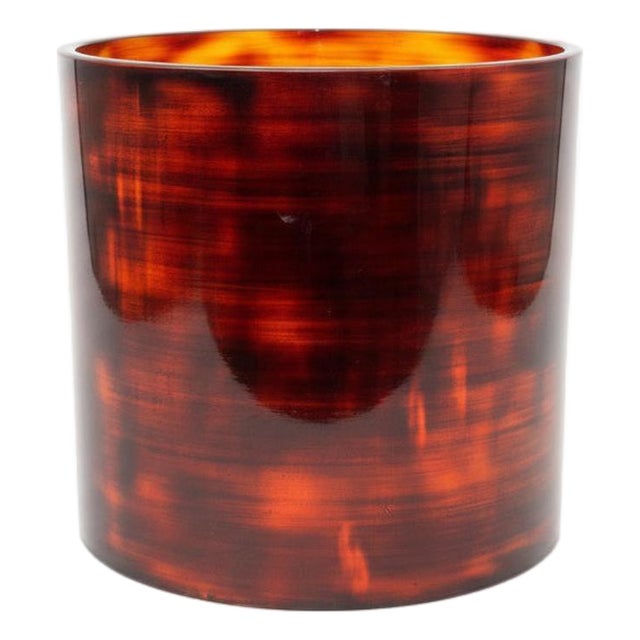 Crimson Red Wood Hibachi with Removable Terracotta Liner For Sale