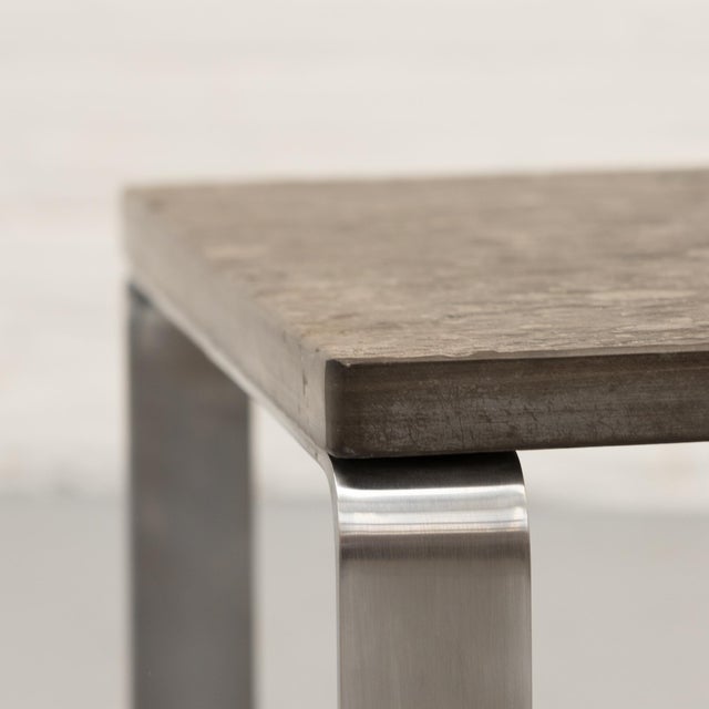 Metal Slate Coffee Table from Peter Draenert, 1970s For Sale - Image 7 of 11