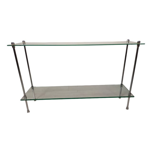 Vintage Chrome Console, 1970s For Sale