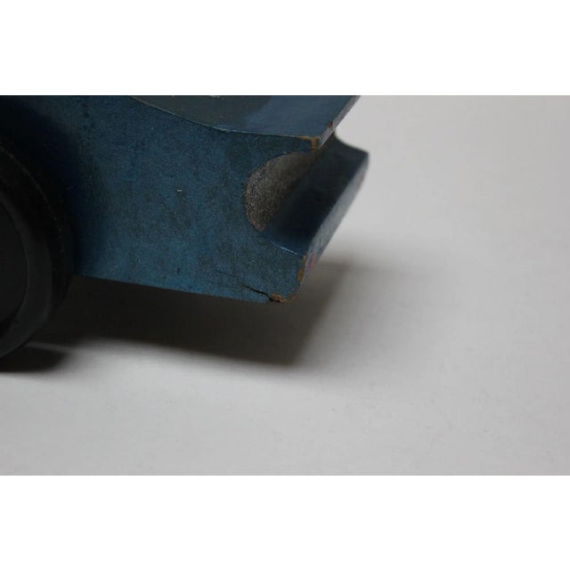 Vintage Hand-Crafted Wooden Model Car With Detriot Lions Graphics For Sale - Image 12 of 13