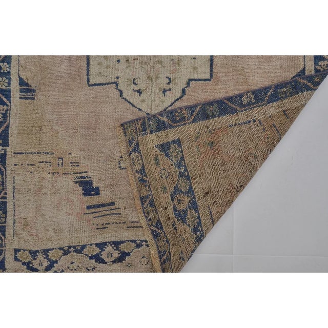 1960s Oushak Small Area Carpet For Sale - Image 10 of 10