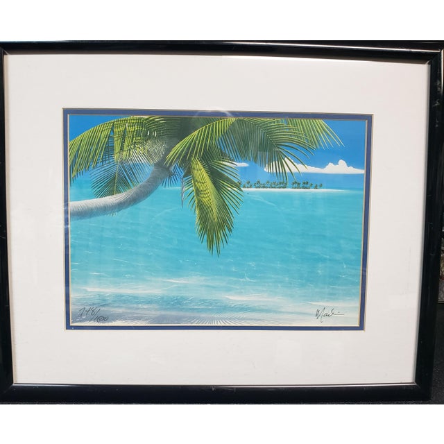 Purchased in a gallery in Key West, this tropical-themed original signed and numbered lithograph on paper is by artist Dan...