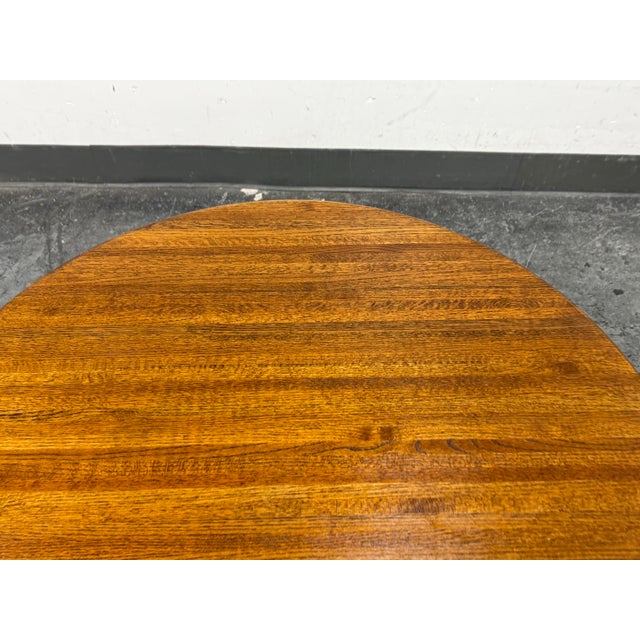 American Modern Round Wood Coffee Table, Mid 20th Century For Sale In San Francisco - Image 6 of 12