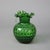 Antique Emerald Green Fluted Art Glass Water Pitcher With Coinspot Pattern, Circa 1890 For Sale - Image 4 of 8