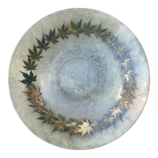 Vintage Boho Leaf Ring Resin Bowl For Sale