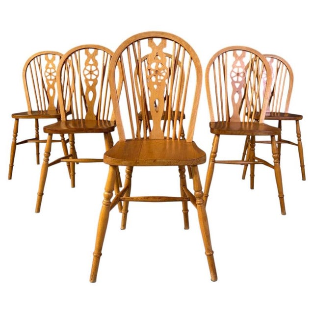 Vintage Dining Chairs from Ercol, 1950s, Set of 6 For Sale - Image 12 of 12