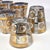 1960s Culver Quadrille 22k Gold Old Fashioned Glasses Set of 8 For Sale - Image 5 of 7