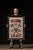 c. Early 1900s; Independent Order of Odd Fellows - U.S.A. Framed lodge banner with bold red and blue block lettering...