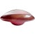 Mid 20th Century Vintage Murano Burgundy Red White Gold Flecks Italian Art Glass Mid Century Centerpiece Bowl For Sale - Image 5 of 5