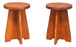 Side Tables in Pine from Nordiska Kompaniet, Sweden, 1940s, Set of 2