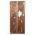 A pair of Japanese carved wooden ranma transom panels from the 19th century, with carved openwork design, natural patina...
