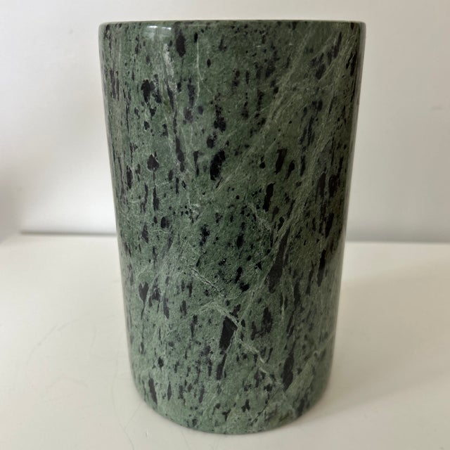 Mid 20th Century Vintage Mid-Century Modern Green Marble Wine Cooler or Utensil Holder JRJ For Sale - Image 5 of 6