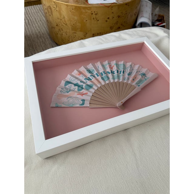Contemporary Framed Nikki Beach St. Barth Fan, 2025 For Sale - Image 3 of 6