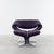Metal Set of Ribbon Lounge Chair and Ottoman in Purple Fabric by Pierre Paulin for Artifort, 2000s For Sale - Image 7 of 11