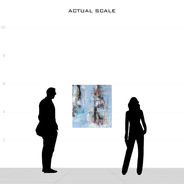 Original Blue Abstract Painting 9421 For Sale - Image 4 of 11