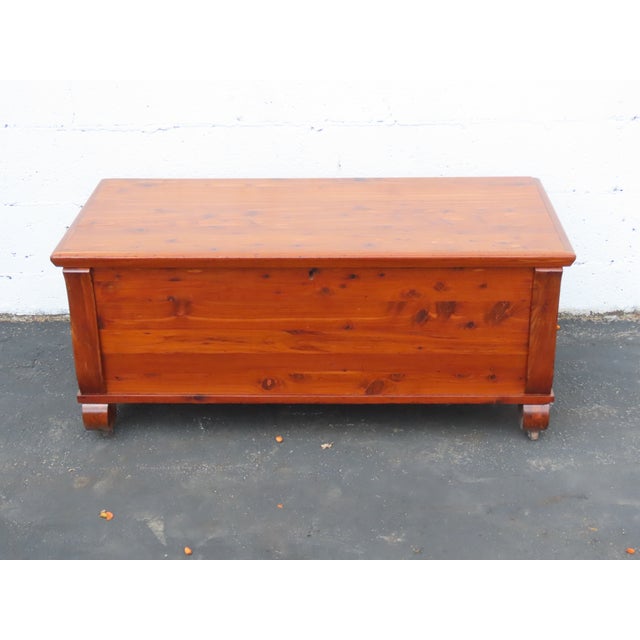 This brilliant Cedar Trunk Chest is made of wood, solid wood, and solid cedar wood. This trunk has Traditional style and...