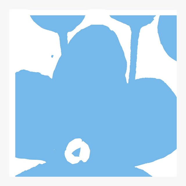 Fabulous Flowers in Summer Blue No. 2 Fine Art Print 24" X 24" by Liz Roache For Sale - Image 4 of 5