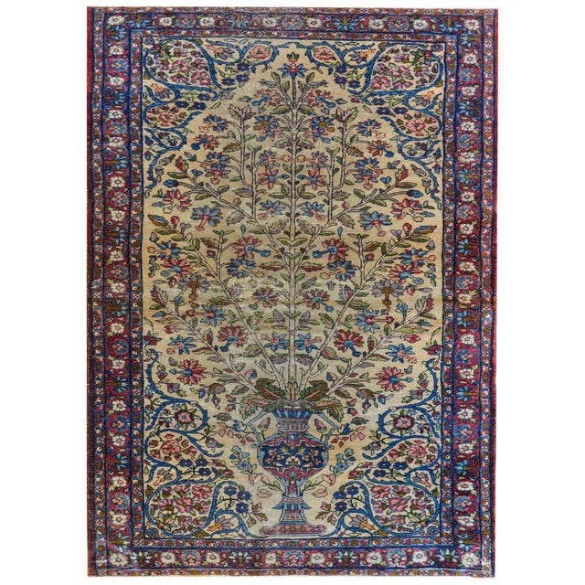 Early 20th Century Lavar Kirman Prayer Rug For Sale - Image 9 of 9