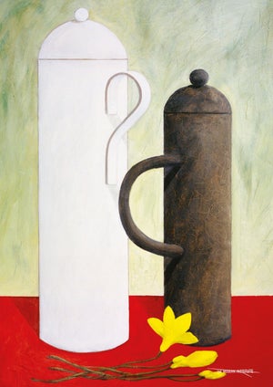 Nicolas Party Still Life Oil Paintings and Landscape Watercolours Poster, 2013