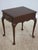 Queen Anne Pair of Henkel Harris Cherry Queen Anne 1 Drawer Lamp Tables For Sale - Image 3 of 18