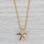 Contemporary New 0.12ctw Diamond Star Pendant 14k Yellow Gold 17-18" Box Chain For Sale - Image 3 of 6