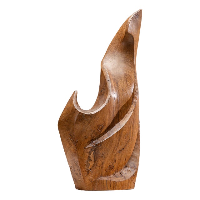 Sculptural Form in Elm, 1985 For Sale