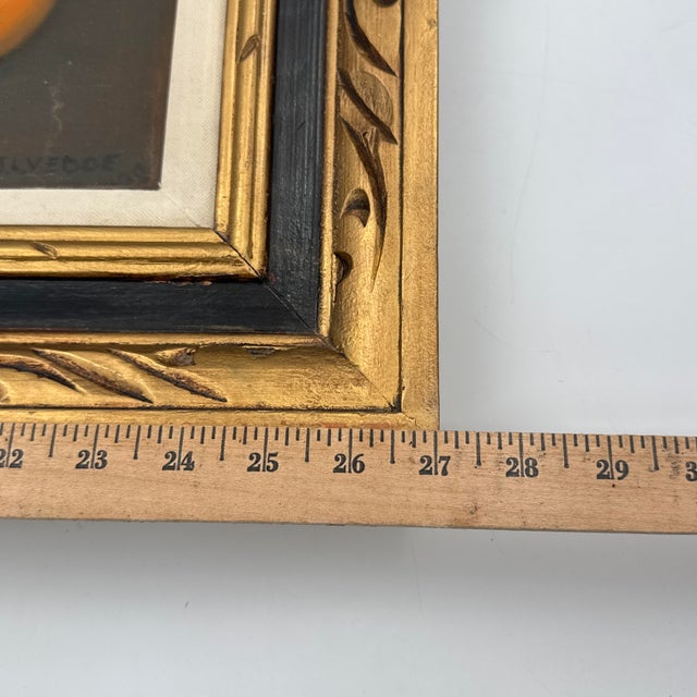 Vintage Signed Swedish Copper Still Life Oil Painting, Framed For Sale - Image 12 of 12