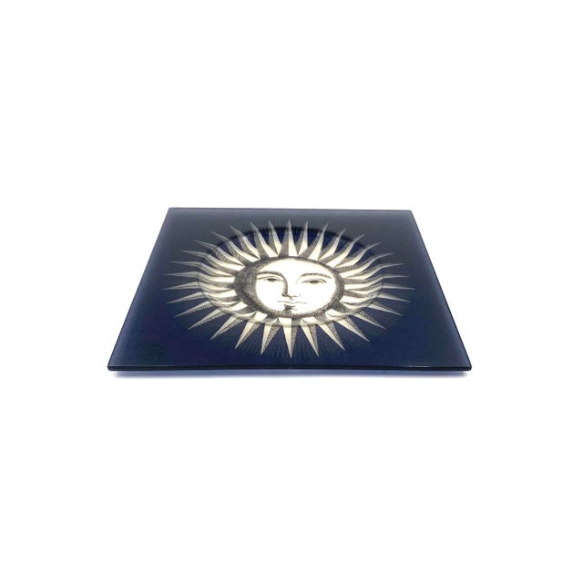 Sun saw few designed by Piero Fornasetti Compagnia del Tobacco licensed by Fornasetti, Italy 1980s Pressed methacrylate H...