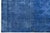 Blue 10x13 Vintage Overdyed Persian Wool Rug - Electric Blue Medallion Hand-Knotted For Sale - Image 8 of 10